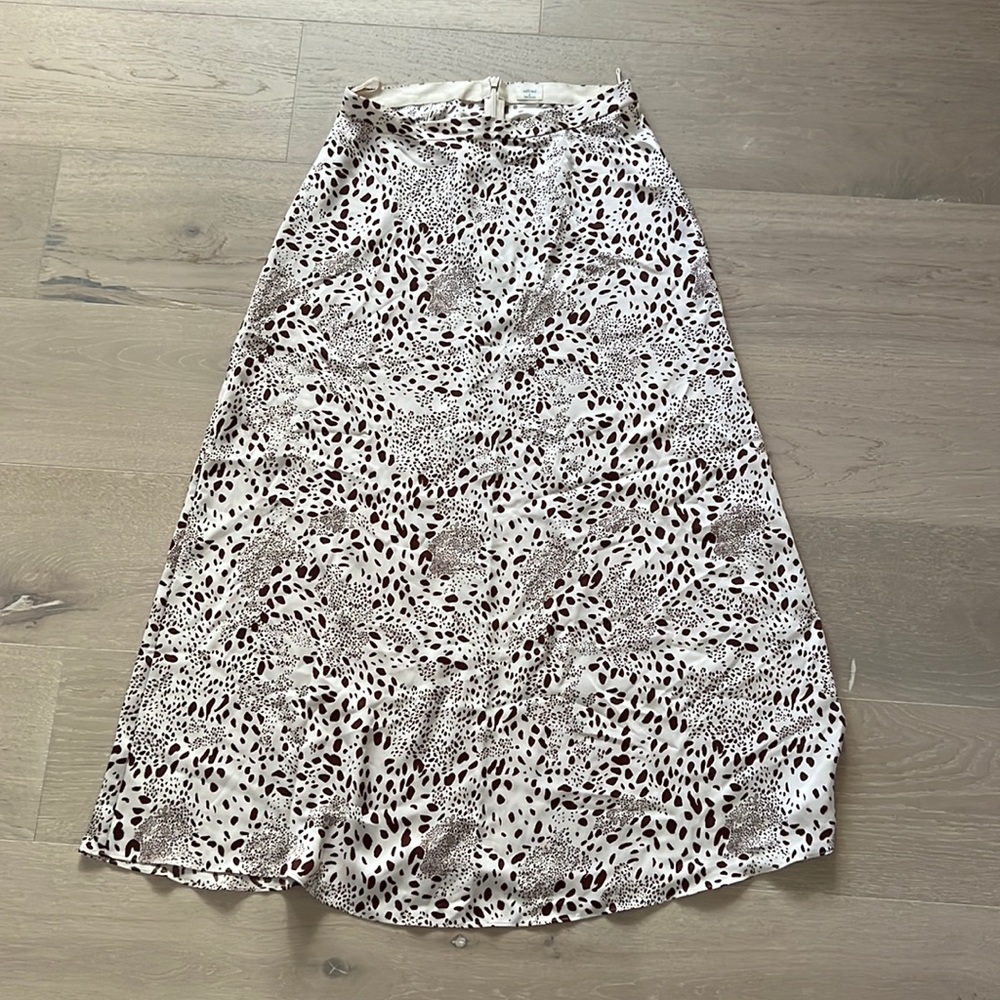 Aritzia maxi skirt animal print